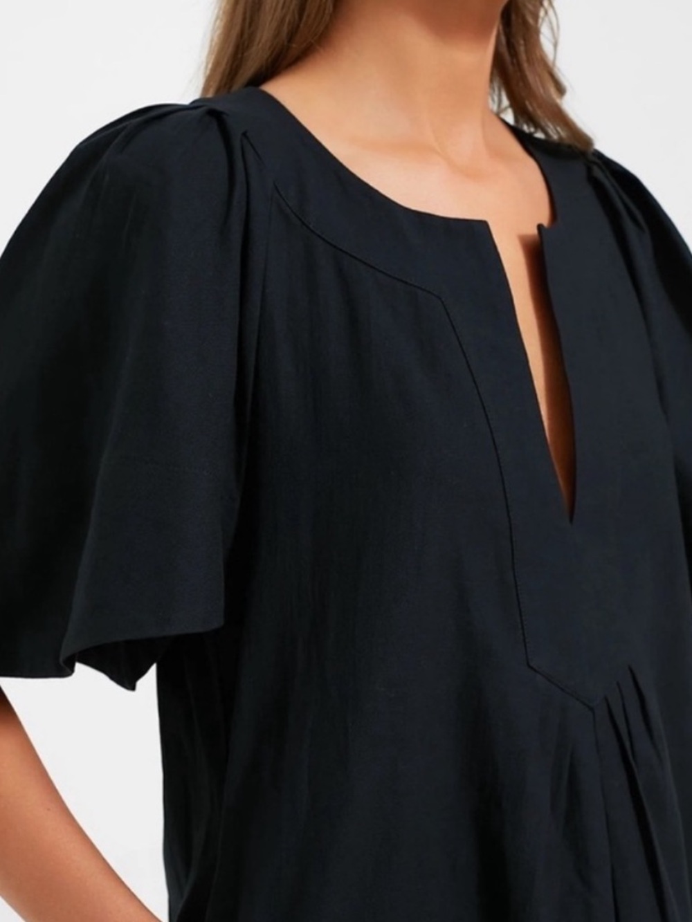 Pomander Place Black Finley Flutter Sleeve Maxi Dress - Picture 7 of 7